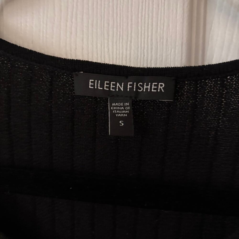 Eileen Fisher 100% Wool Dress Black Size Small - Picture 6 of 7